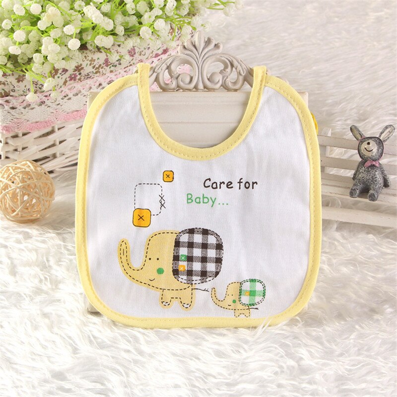 Cute Baby Bibs Toddler Bavoir Cartoon Children Feeding Bib Baby Stuff Baberos Baby Bibs Waterproof Baby Waterproof Cloth Bib: Yellow