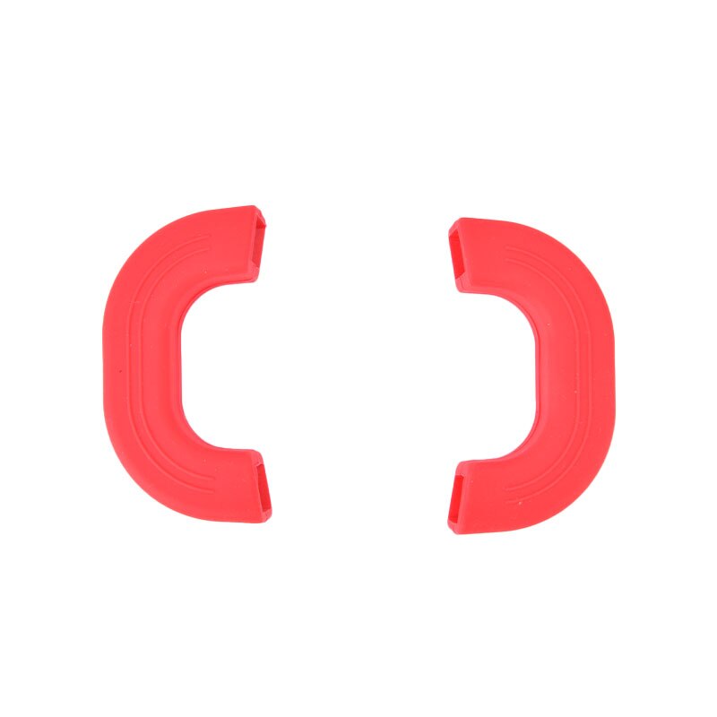 Protectores de silicona antiquemaduras para ollas, manguitos antideslizantes con Clip, resistentes al calor, para horno, utensilios de cocina, 2 uds.: red S