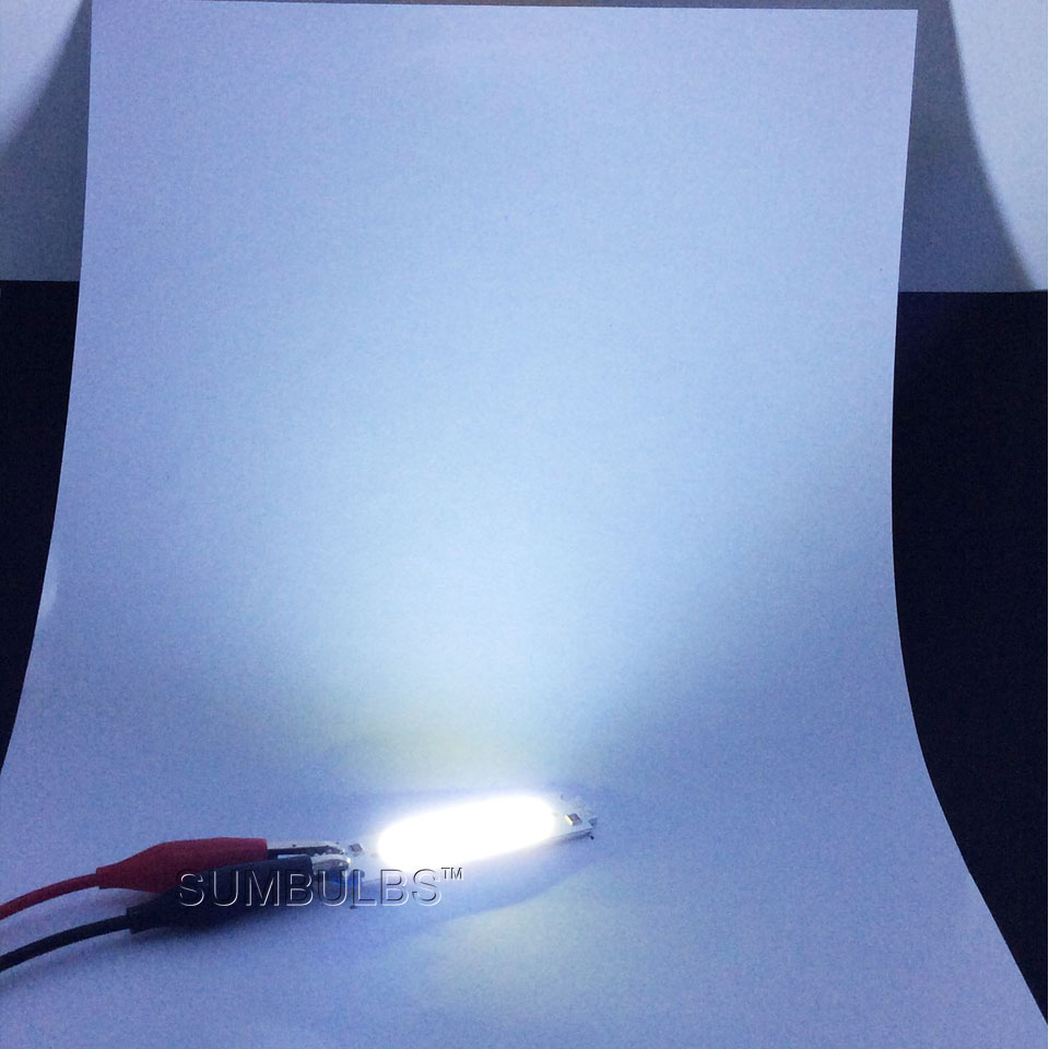 10pcs/lot COB LED Module White Yellow Orange Green Blue Red Purple 60x15mm 2W DC 12V DIY LED Chip Matrix Lamp Bulb 60MM Lights: Cold White  10pcs