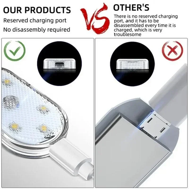berühren Sensor USB LED Innenleuchte LED Lampe Auto Deckenleuchte Leseleuchte Auto Dekorationen Dach Innenbeleuchtung