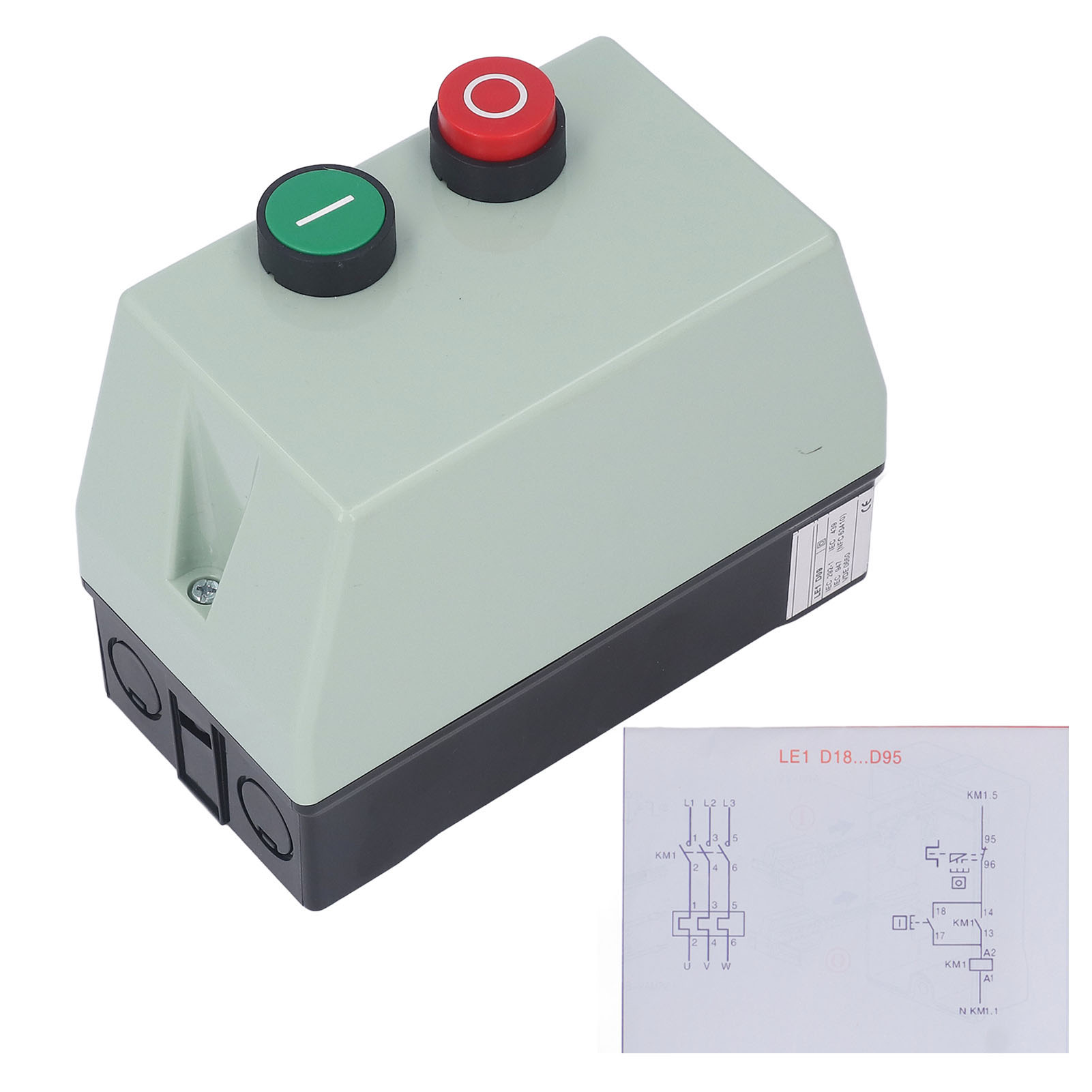 Single Phase Motor Starter, Magnetic Electric Motor Starter IP55 Water Proof Motor Start Control Switch Single Phase 220 230V