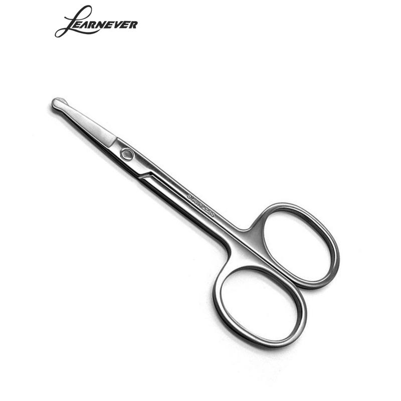 Tijeras de maquillaje de acero con punta afilada, herramientas de belleza para maquillaje de cejas, tijeras de manicura para mujer, pinzas de corte de pelo de bebé