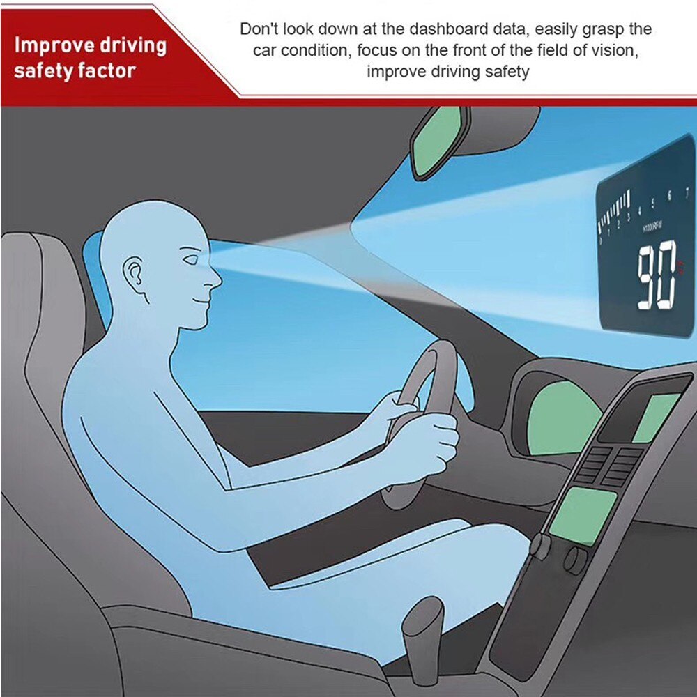 Head-Up Display Auto Mounted Display Auto Speed Head-Up Up Projector Smart Auto Mounted Display Universele