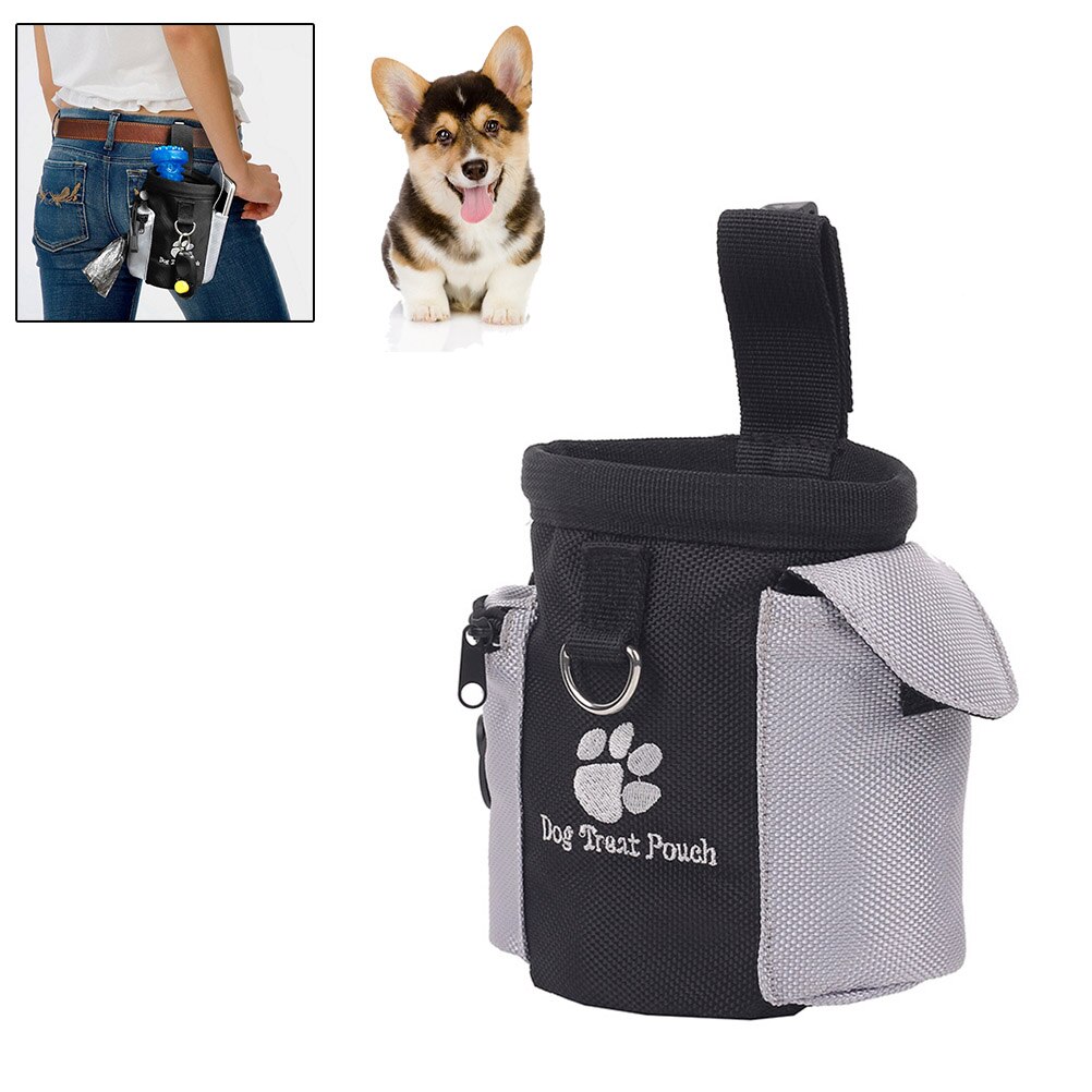 Udendørs hunde snackpose nyttige kæledyr hund træning behandle hundebærere pakke stærk slidstyrke stor kapacitet talje opbevaring hold