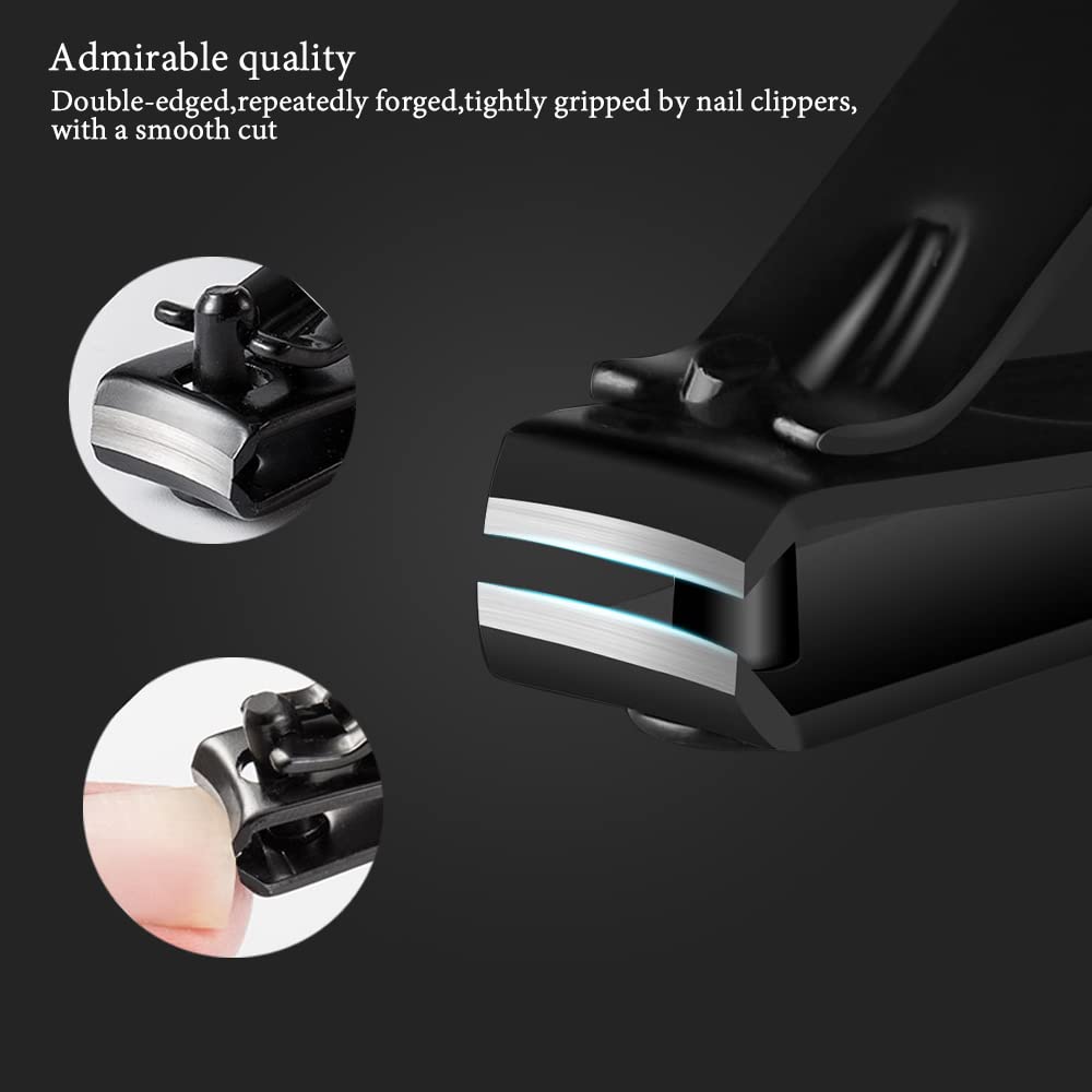 22pcs/set Manicure Set Stainless Steel Pedicure Sets Nail Clipper with Travel Case Nail Kit Set Tool Kit