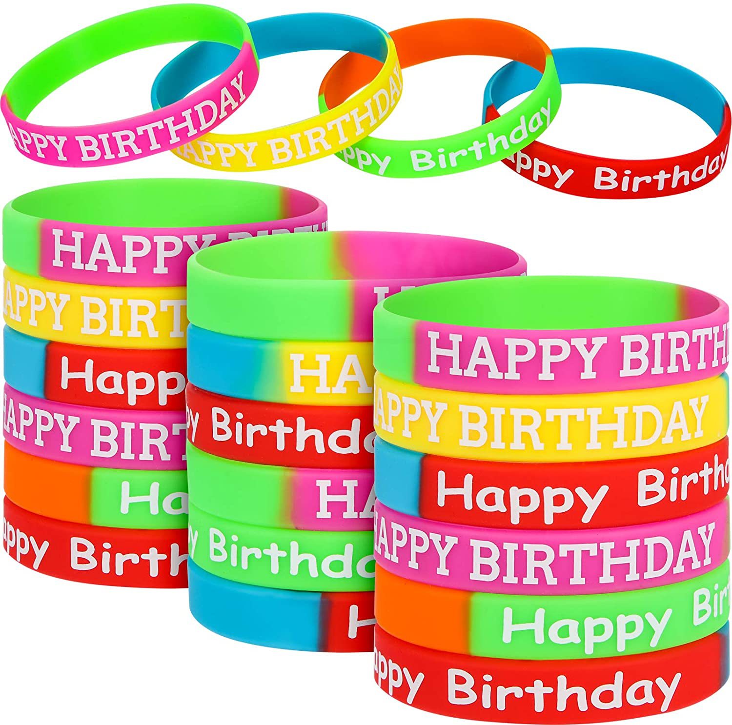 Vajilla desechable para de feliz cumpleaños, vasos de papel de colores arcoíris, platos, Decoración de mesa para niños, suministros para de primer cumpleaños para niñas