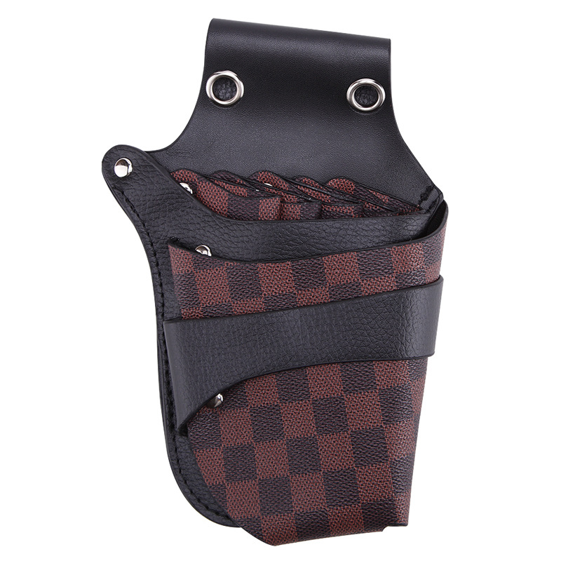 PU Leder Haar Schere Taschen Barber Zubehör Lagerung Werkzeug Friseur Haar Kamm Scher Holster Pouch Inhaber Fall mit Taille