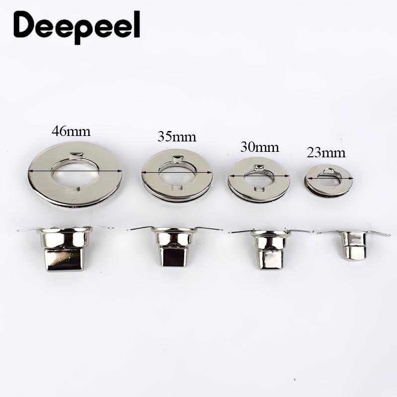 Deepeel 2 zestawy metalowe zamki Twist do torebek torebka zamknięcie blokada zatrzaski torebka zapięcie klamry akcesoria do rękodzieła DIY skóra Craft