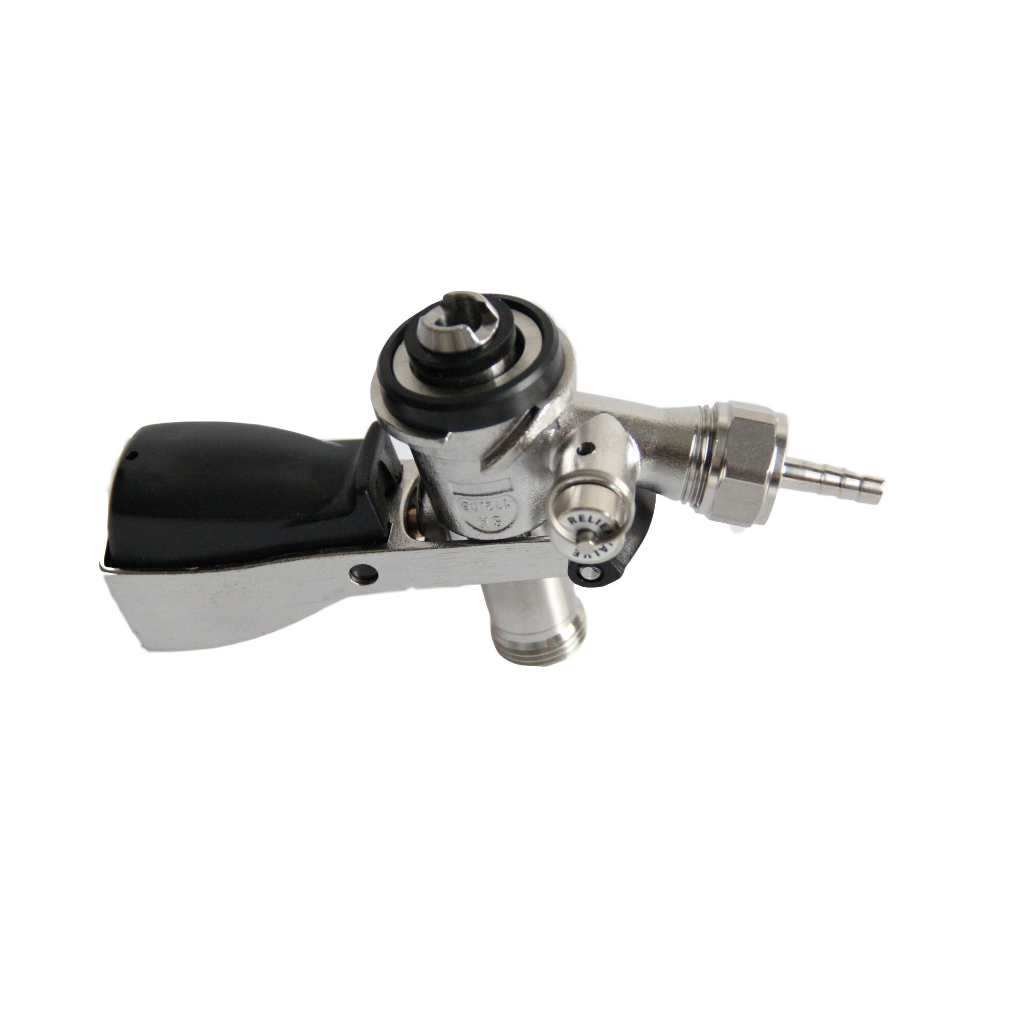 S–Type Keg Coupler S.S (with Pressure Relief Valve)