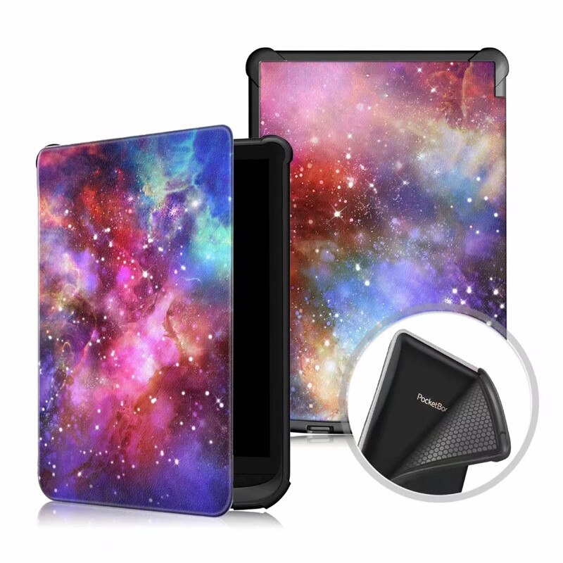 Beschermhoes Voor Pocketbook 616/627/632 Ereader Tpu Back Case Funda Voor Portemonnee Aanraking Lux 5 Basic 4 Lux 2 Cover Hoesje: Galaxy