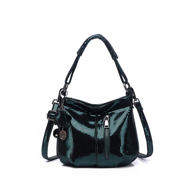 Tonny Kizz small crossbody bags for women leather shoulder bags female handbags solid color ladies tote bag: Green