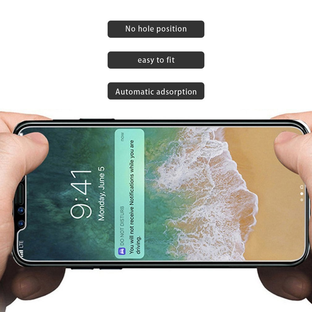 Dello Schermo del telefono Per Il Iphone 5 5S 6 6S 7 8 Più di X Xs Max Xr Temperato Dello Schermo di Vetro protector No Posizione del Foro Anti-Graffio