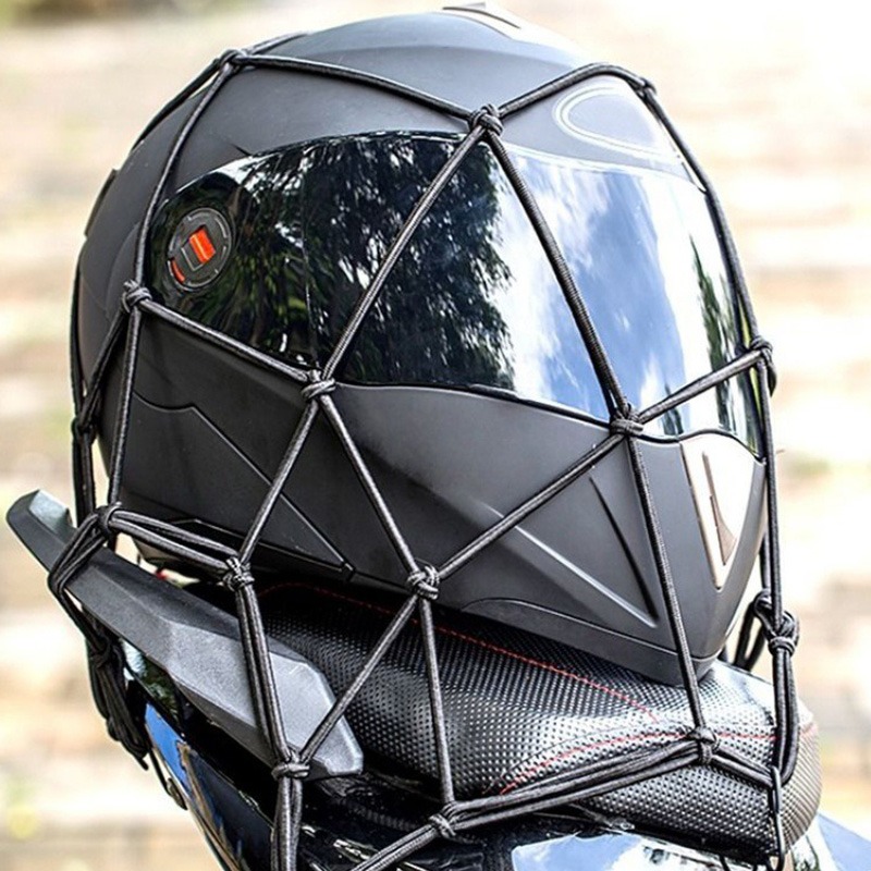 1pc Motorrad gepäck netz Helm verschiedene Netz beutel Netz beutel Nacht reflektierende Netz seil elastische Netz beutel