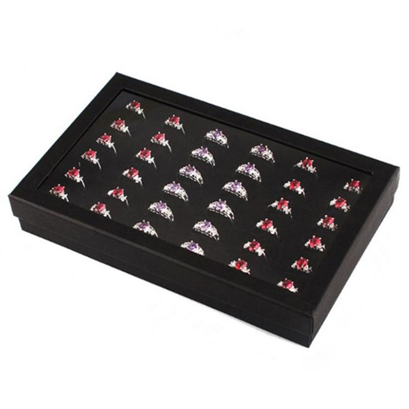 36 Sleuven Ringen Doos Opbergdoos Met Transparant Deksel, Multifunctionele Oorbellen Sieraden Display Doos Houders Sieraden Opbergdozen