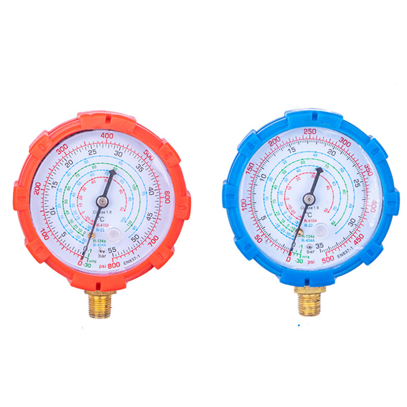 Klimaanlage Fluorometer Schnee Kopf von Druck Meter Kältemittel Klimaanlage Wartung Werkzeuge Ausrügestochen r410 r22 r134