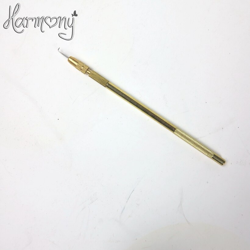 5 pieces Bronze Lace Wig Ventilating Holder and Needle-make or repair your own lace wig easy to use