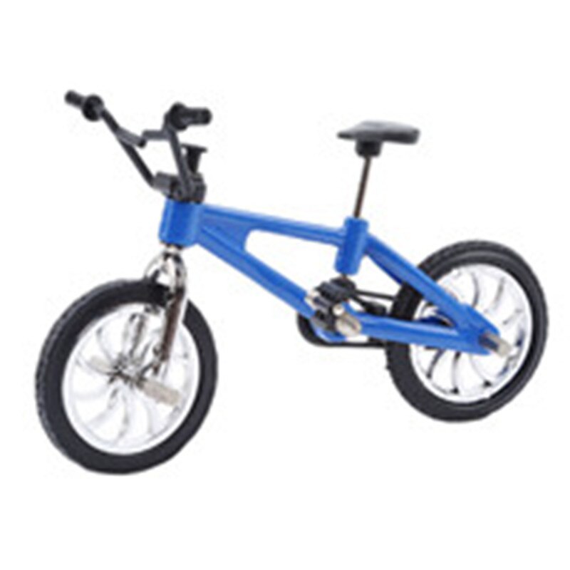 Mini Size Fingerboard Bicycle Toys With Brake Rope Blue Simulation Alloy Finger BMX Bike Best Christmas