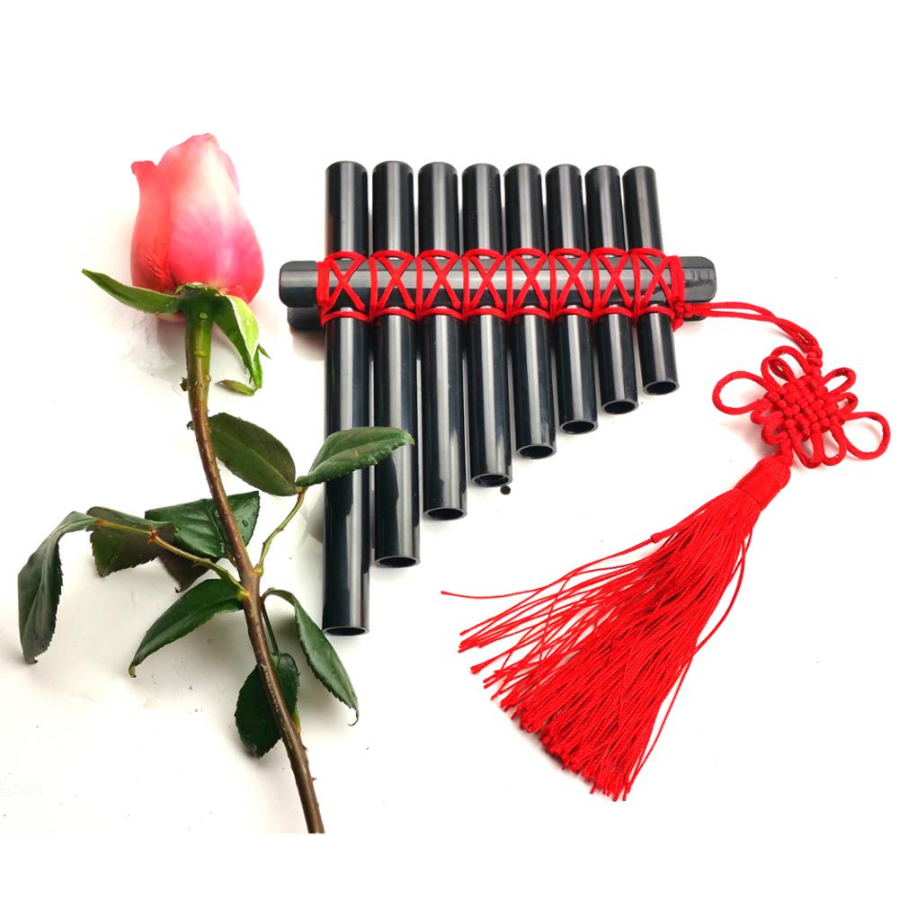 UU Pan Flute Flauta 8 Pipes Panpipes ABS Plastic Chinese style PanFlute Handmade Kids DIY Pan Pipe Woodwind Musical Instruments