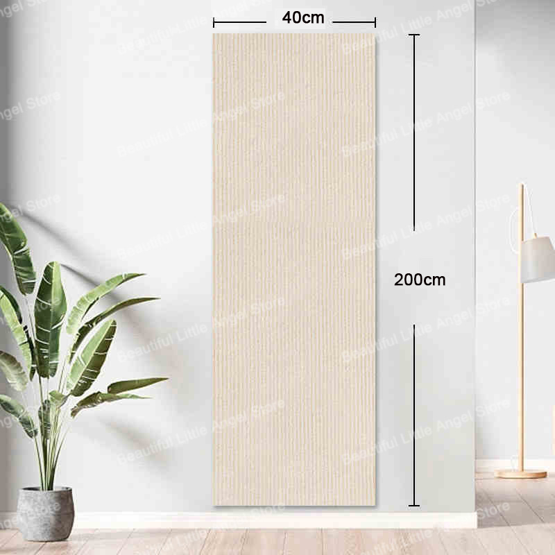 Cat Scratching Mat with Self-Adhesive Trimmable Cat Carpet Cat Scratching Carpet Corner Wall Cat DIY Scratch Furniture Protector: Light Grey