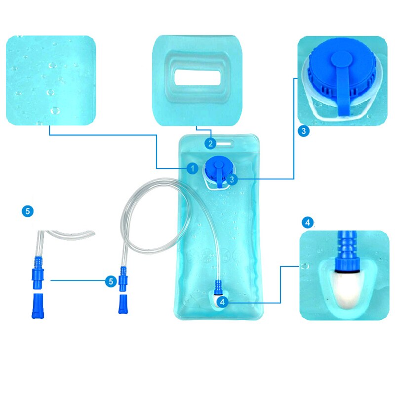 Sports de plein air voyage vélo sac à eau 2L Portable sac à eau vélo chameau sac à vessie