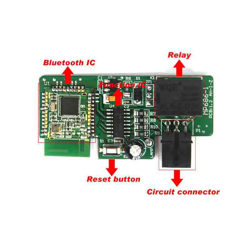 Smartphone car alarm system compatible with ios and android phone car engine start stop system remote Smart key PKE car 686A