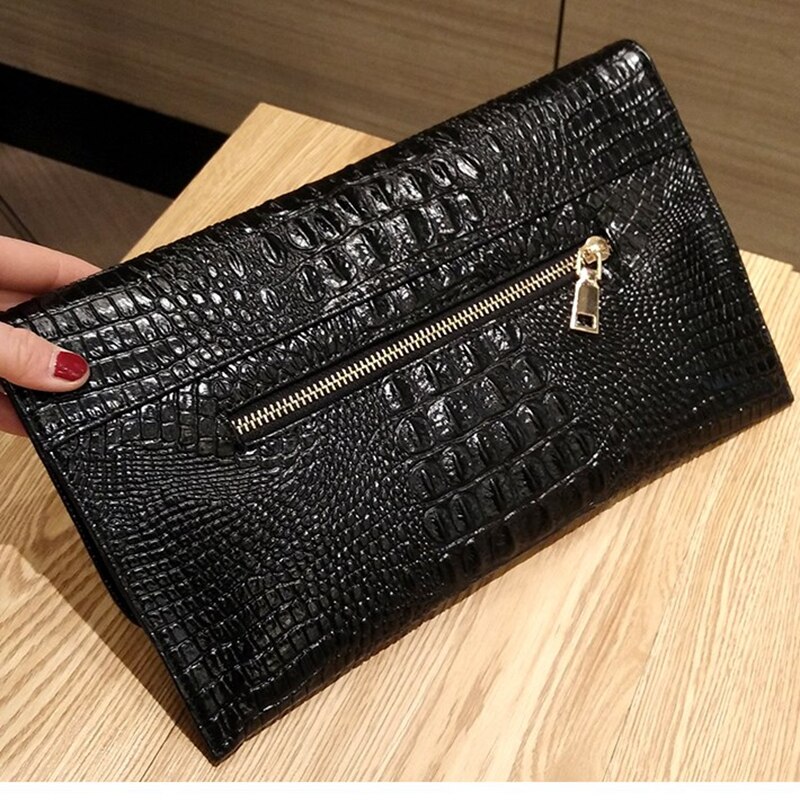 DOYUTIG-pochette de soirée pour femmes, pochette motif Crocodile, sacs à épaule en cuir Pu, bourse et sac à main A222