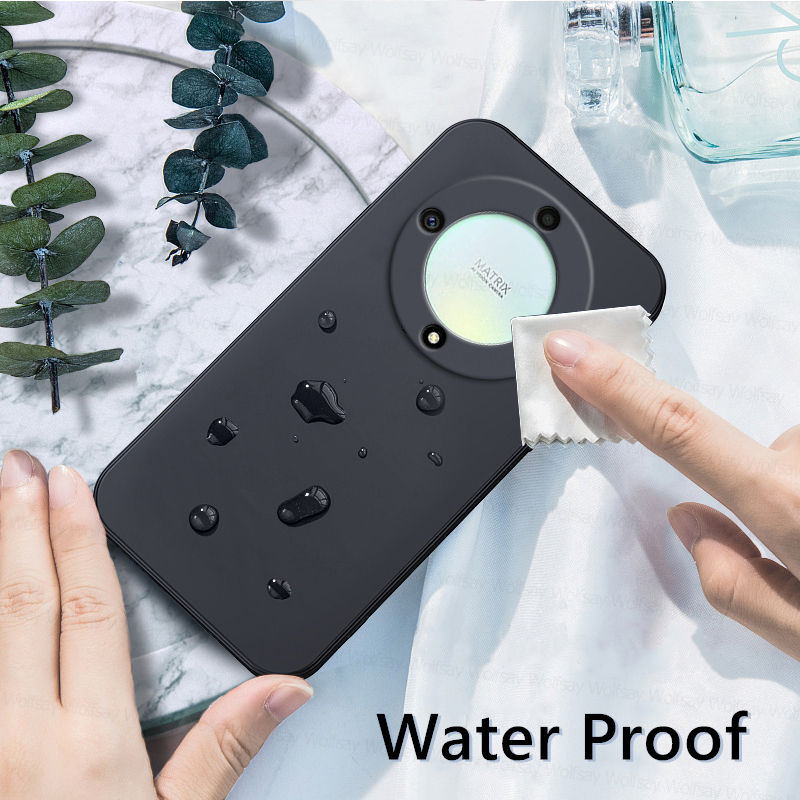 Hoesje voor honor magic 5 5 , schokbestendige hoes van vloeibaar siliconen tpu voor de achterkant van de telefoon, honor magic 5 lite