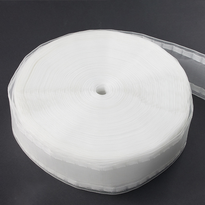 10/20M rideau tête bande tige poche Transparent rideau accessoires bricolage plissé plis tirer ruban Nylon rideau installer bande