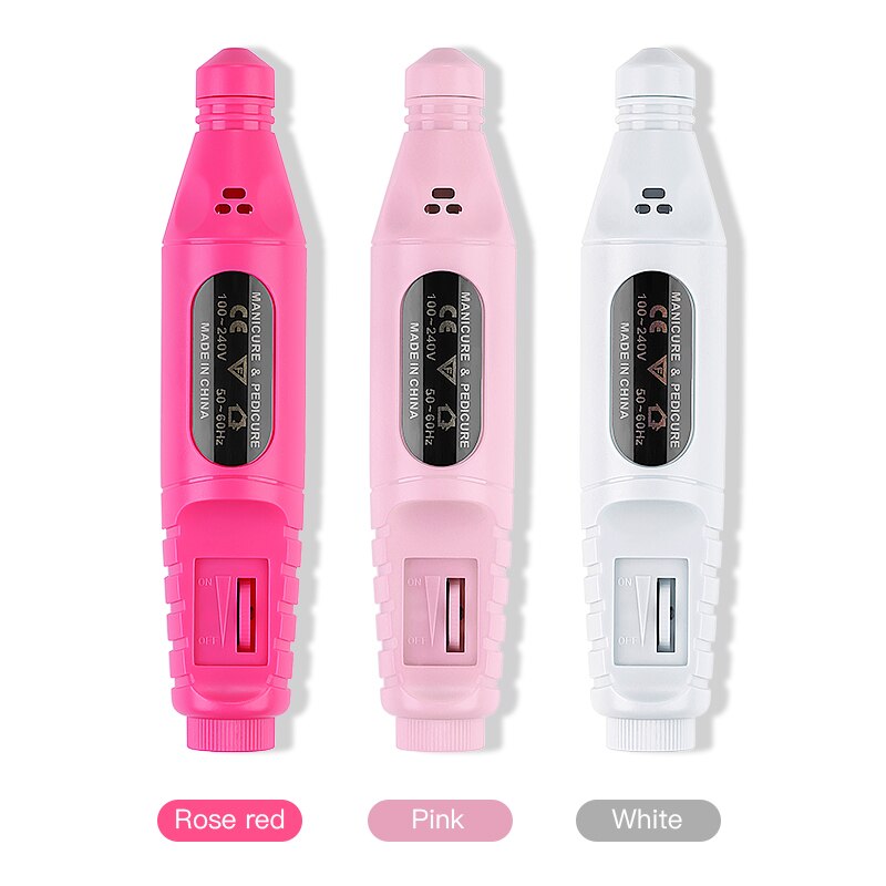 Electric Nail Drill, Acrylic Nail Tools, Portable Electric Nail Drill File Kit, Pen Shape Finger Toe Nail Care