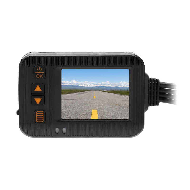 Driving Recorder 2in Screen Front Rear Dash Cam Waterproof for Motorcycle