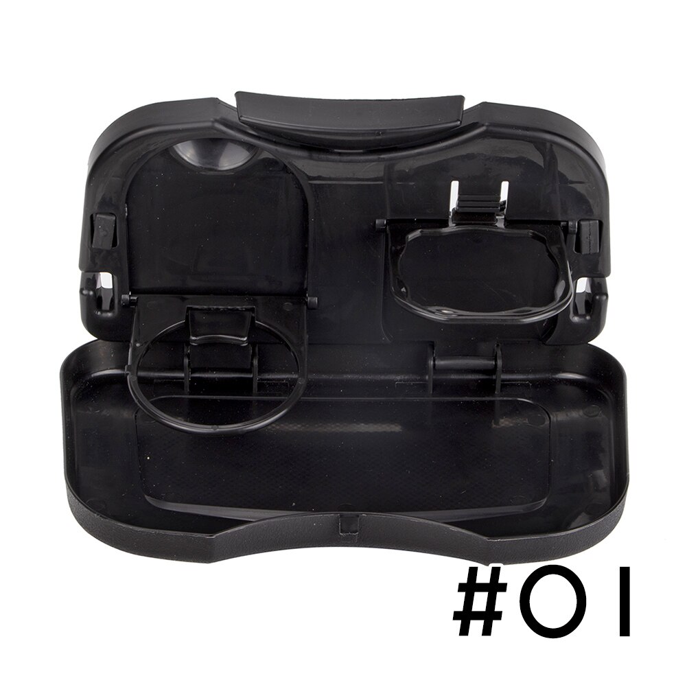 Folde bil bagsæde bord plast drikke mad rack kop holder bakke stand skrivebord: Sort