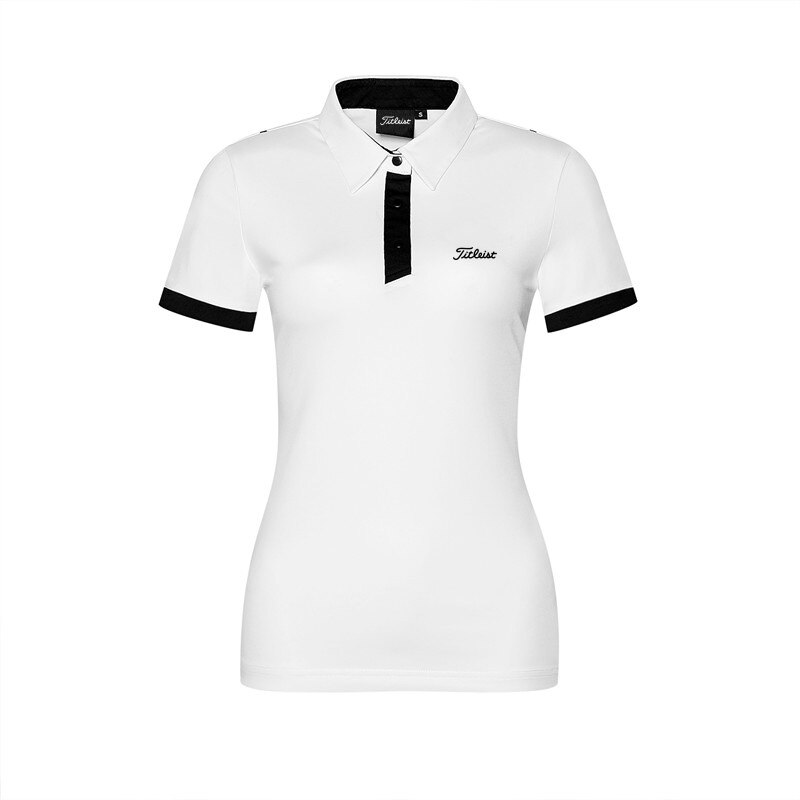 Women's Wear Golf T-Shirt Summer Sports Short Sleeve Shirt Breathable Men's CLOTHING: White / S