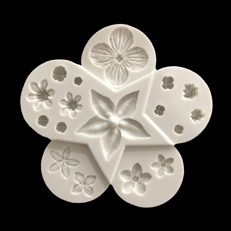 Silicone Concrete Molds Flower Ceramic Arts Mould Pottery Handmade Plaster Mold