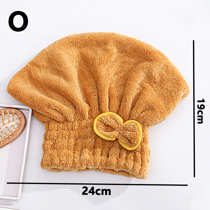 Microvezel Quick Haardrooginrichtingen Bad Spa Strik Wrap Handdoek Hat Cap Voor Bad Badkamer Accessoires: Bruin