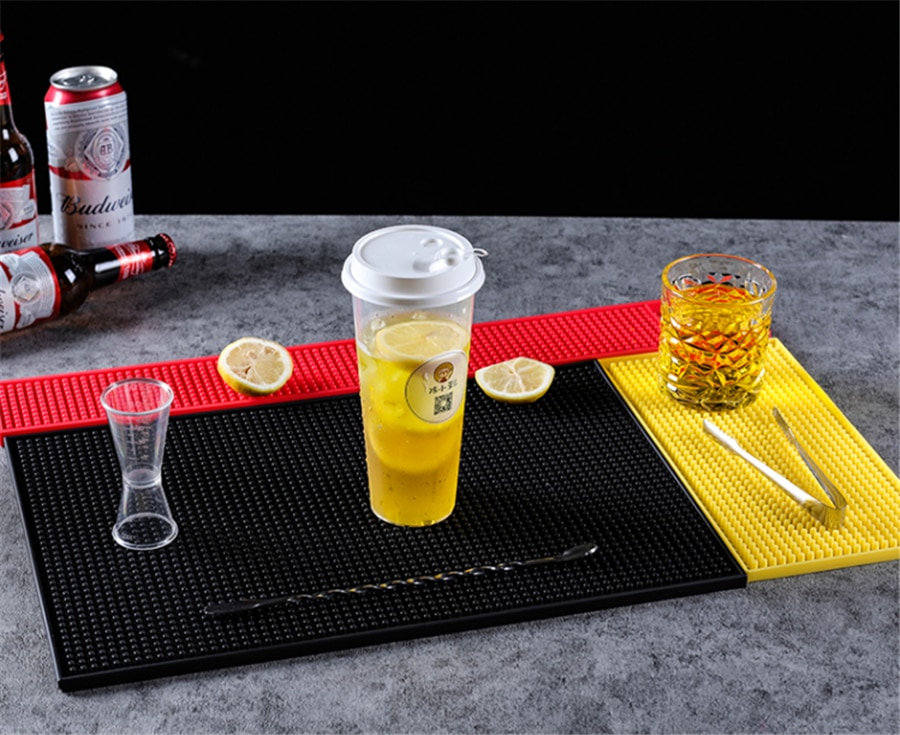 OEM service soft eco-friendly silicone PVC rubber bar mat