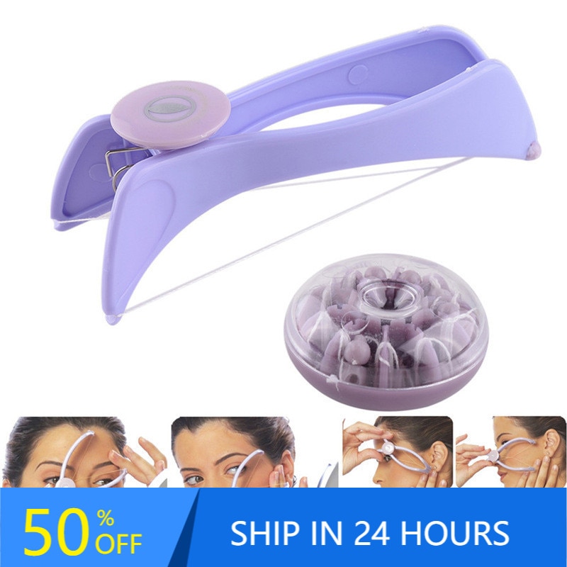 Portable Vrouwen Mini Facial Hair Remover Lente Threading Epilator Gezicht Wangen Wenkbrauw Epilator Gereedschap 20 #47