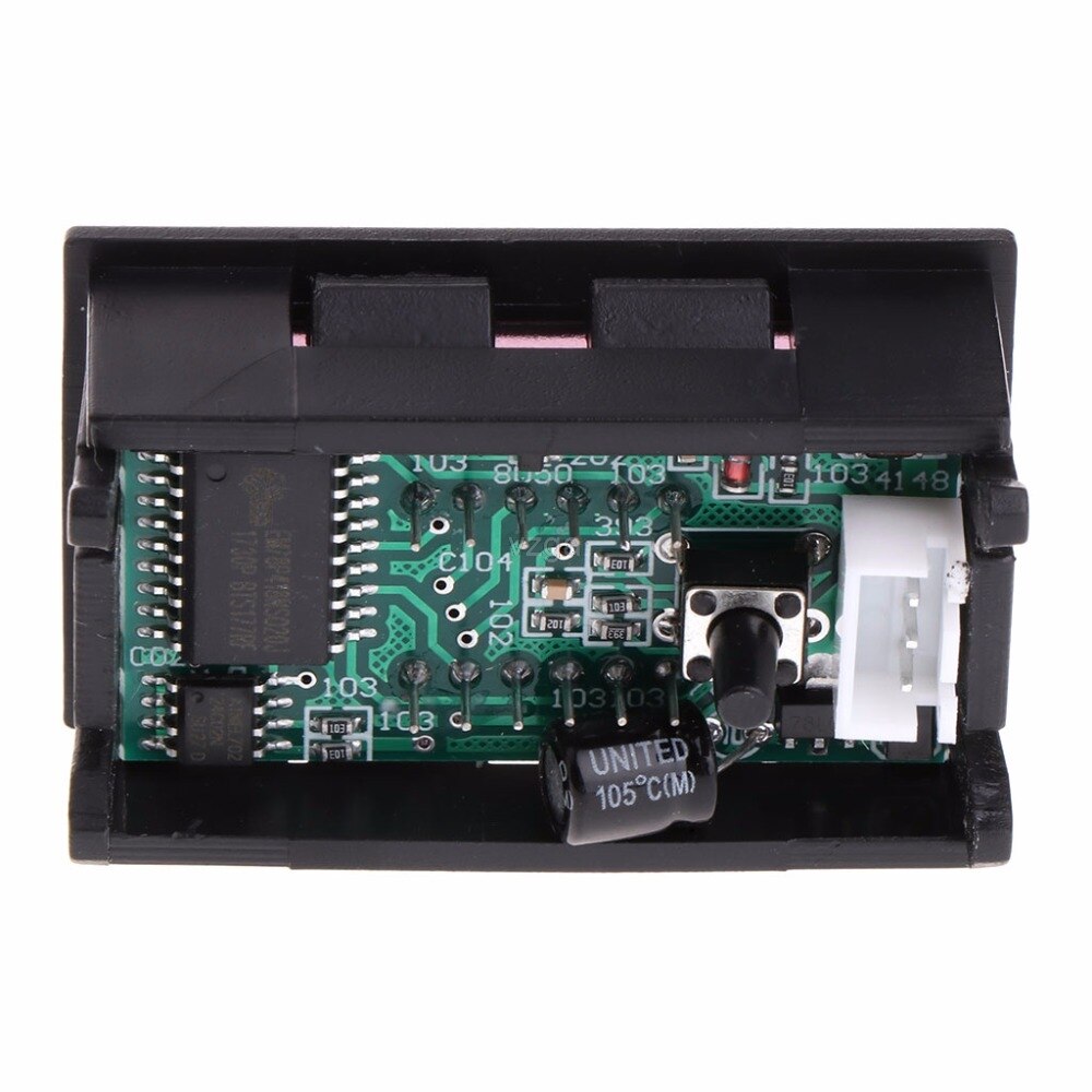 2 in 1 LED Tachometer Gauge Digital RPM Voltmeter for Auto Motor Rotating Speed MAY25