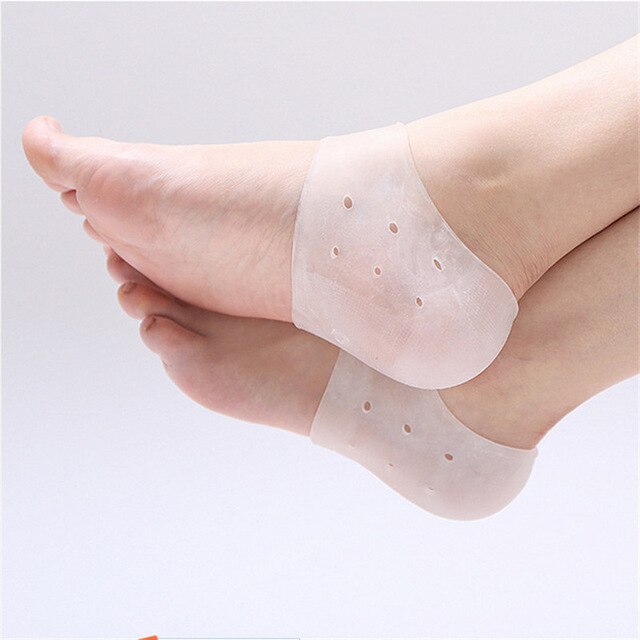 Chaussette hydratante en Gel de Silicone pleine longueur, traitement protecteur des pieds, pour femmes et hommes, outil de pédicure: white