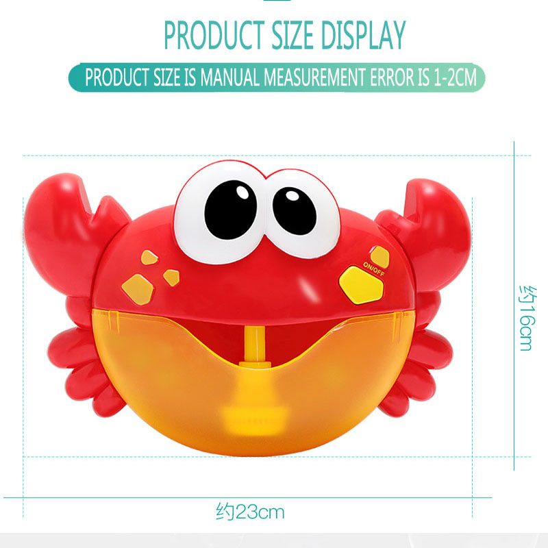 Bathing Partner Bubble Machine Bathroom electric music spit bubble crabChildren's bath toys