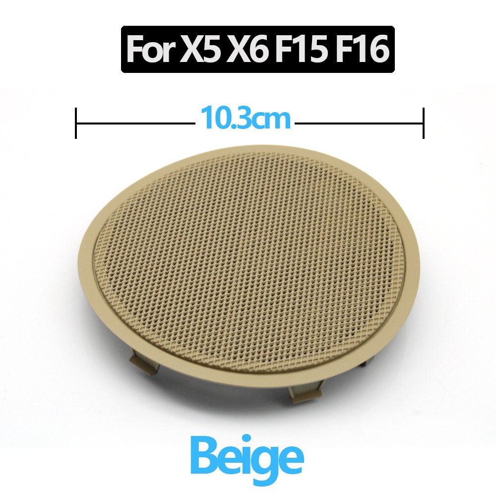 LHD RHD Auto Innen Vorne Hinten Tür Horn Audio- Klang Lautsprecher Abdeckung trimmen Für BMW X5 X6 F15 F16: F15 F16 Beige