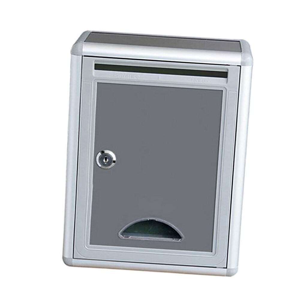 Aluminium Lockable Secure Mail Letter Post Box Mailbox Postbox Retro Home Garden Letter Mail Box Garden Ornament