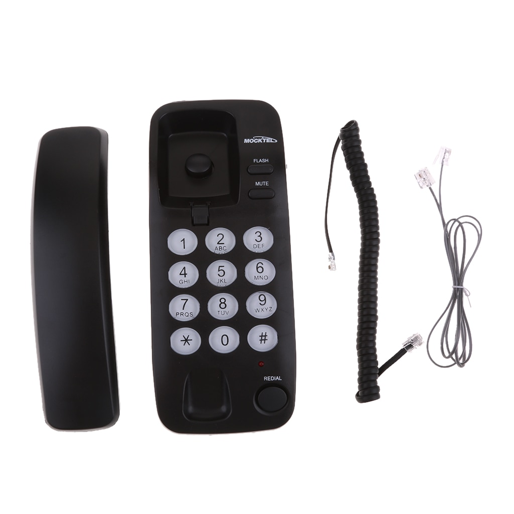 Draagbare hangende vaste telefoon thuis wandtelefoon kantoor zakelijk