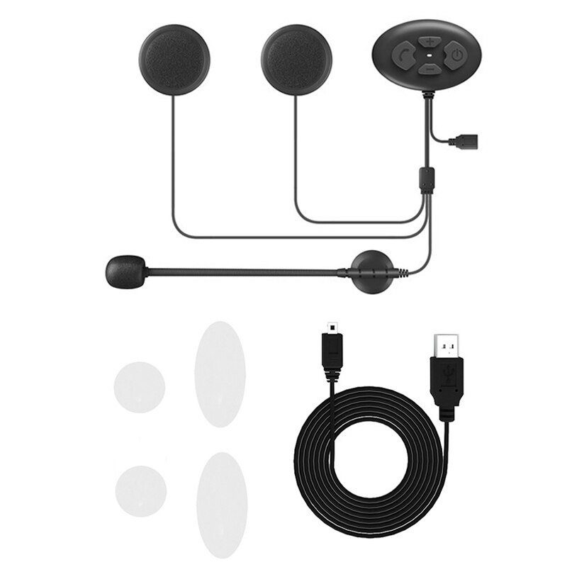Motorräder Bluetooth 5,0 Motor- Helm Headset Drahtloser Freihändiger Stereo Kopfhörer FM Empfänger Wasserdicht Nicht Helm Intercome: ohne Kasten