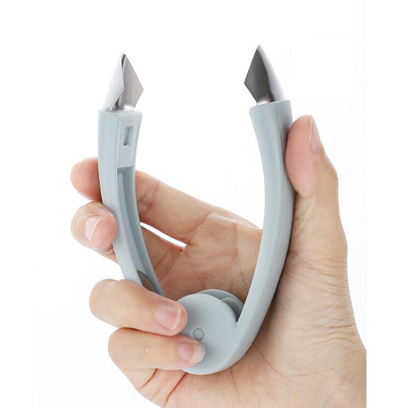 Ananasschiller van roestvrij staal, eenvoudig ananasmes, snijder, ontkern, snijder, clip, fruitsaladegereedschap