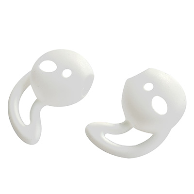 1 para Air Pods słuchawki silikonowe etui przeciw zrzucaniu bezbolesne wkładki douszne nauszniki dla Apple Airpods akcesoria ochronne: w odcieniu kości słoniowej