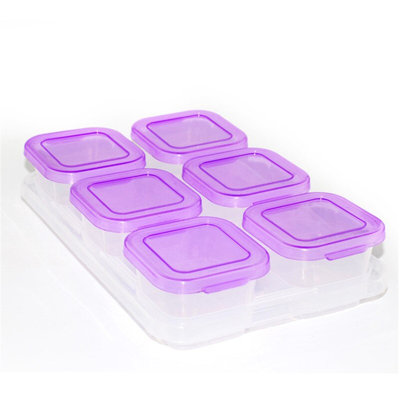 Baby Food Freezer Storage Containers Safe Kids Food Supplement Box Portable Leak-Proof Snacks Fresh Food BPA Free: 4