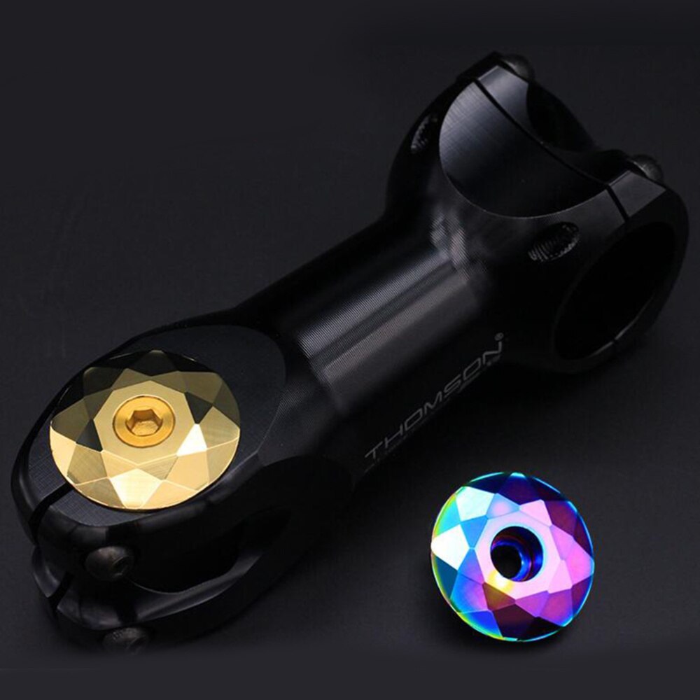 1Pc Aluminium Bike Headset Cover Mtb Headset Accessoires Op-Racefiets Hoofd Onderdelen Met Bout (Kleurrijke)