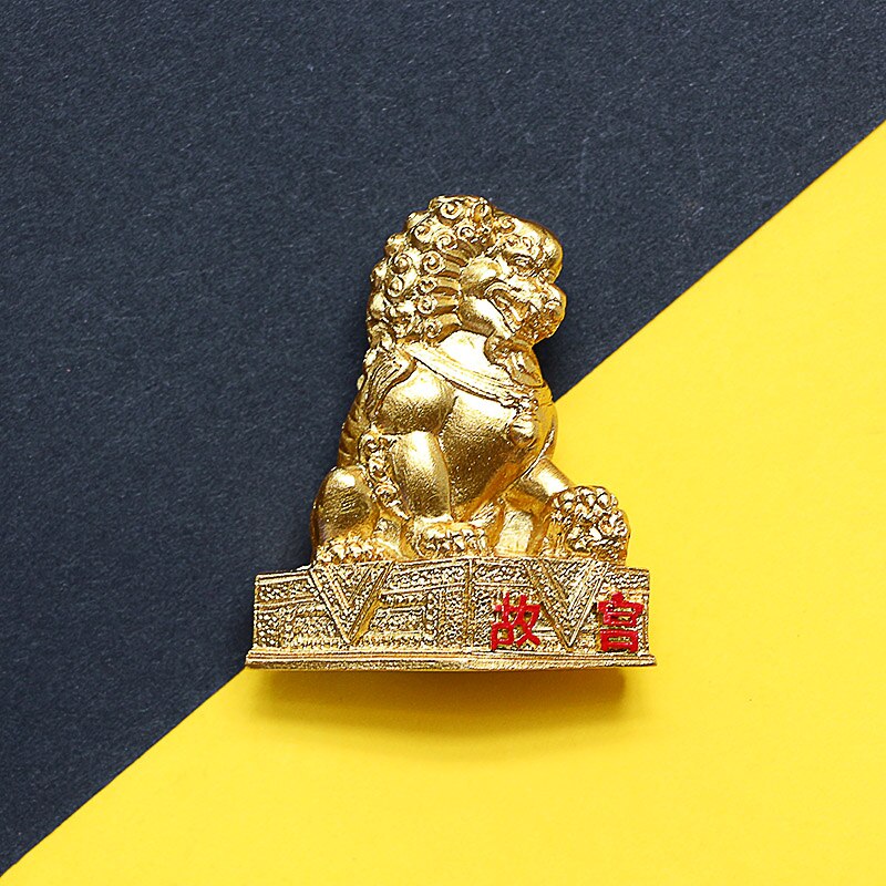 Beijing China fridge magnet tourist souvenir 3D magnetic refrigerator paste Palace Museum the Great Wall Summer Tiananmen Temple: Lions Forbidden City