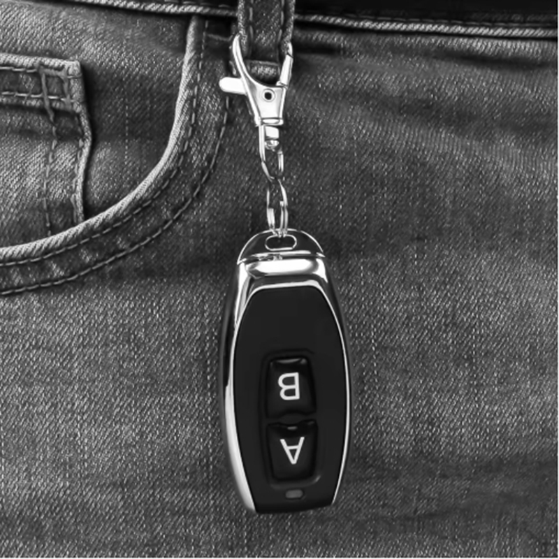 Wireless RF Remote Control Transmitter 433/315MHz with 2 Buttons for Garage Door Opener Home Automation Universal Remote