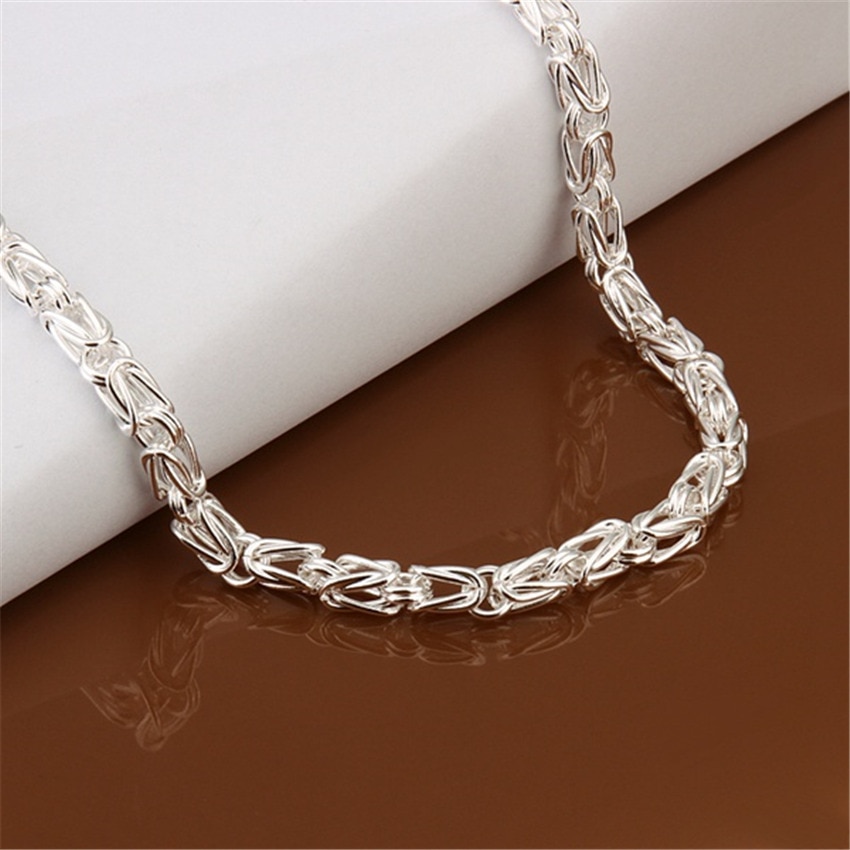 Popular Beautiful Women Men silver color charm Retro Necklace TOP Gorgeous jewelry N048